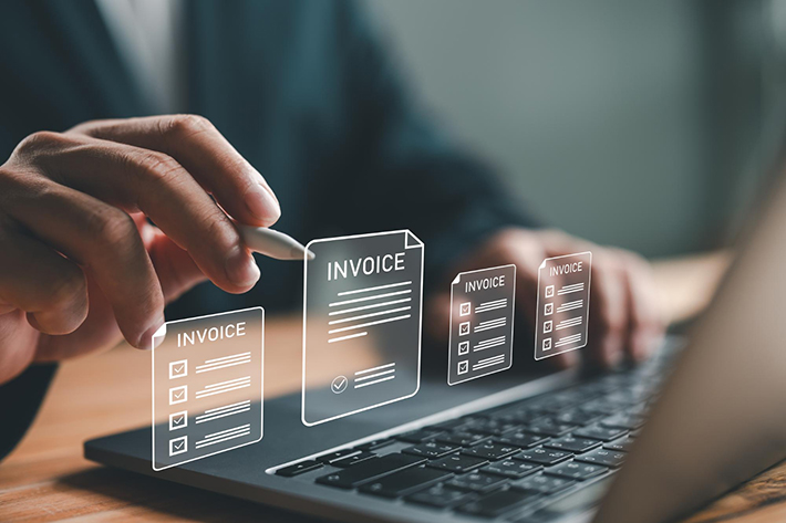 invoice to cash electronic invoice