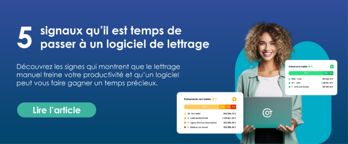Signaux logiciel lettrage comptable
